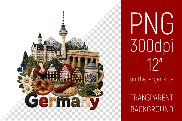 Germany Travel Landmark | National Culture Illustration