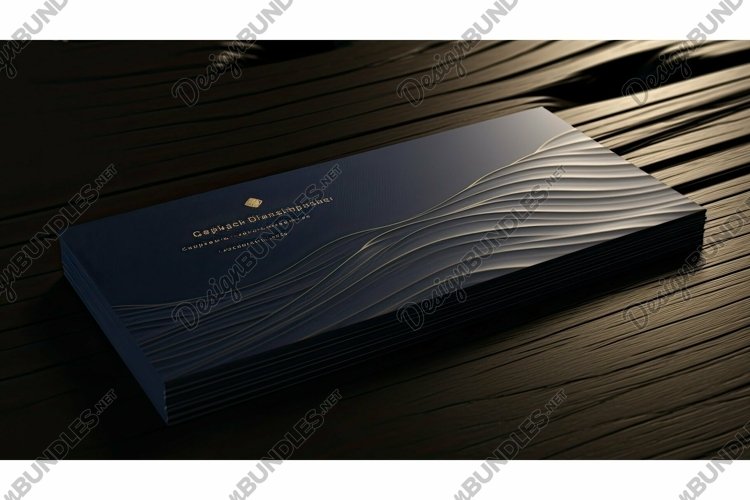 modern dark business cards example image 1