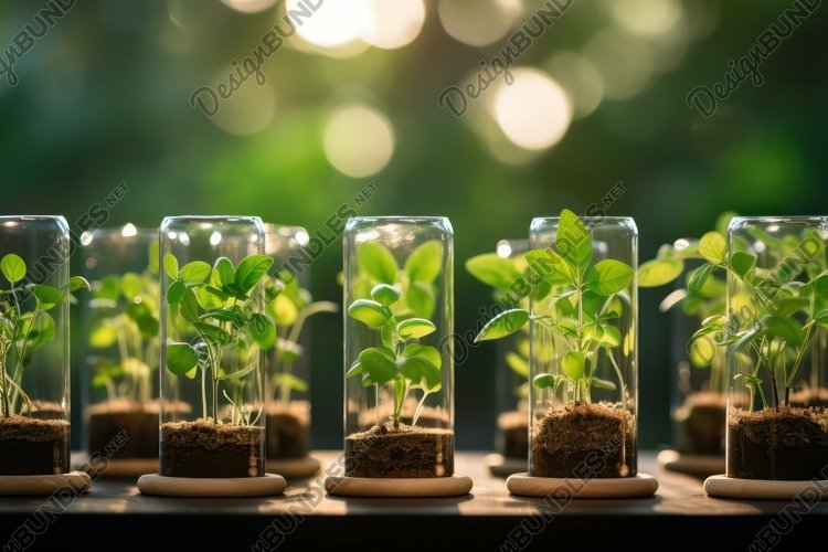 Growing Plants Background Wallpaper example image 1
