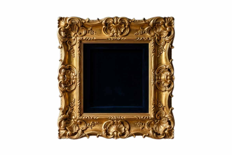 Frame in Vintage Border style PNG file transparent
