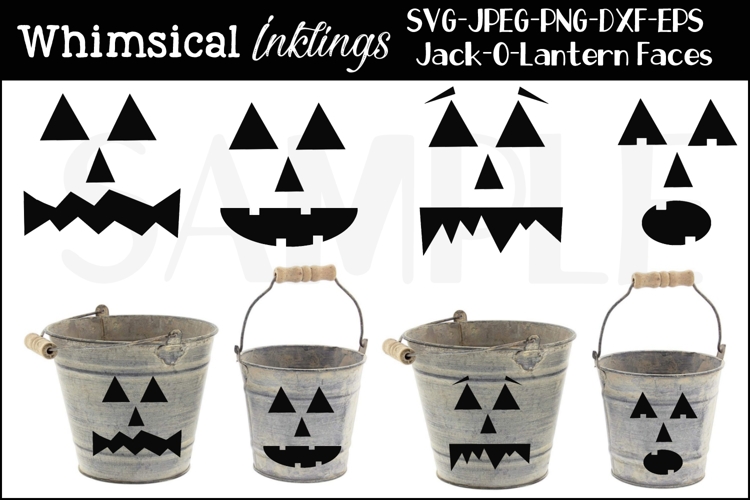Jack O Lantern Faces SVG Set