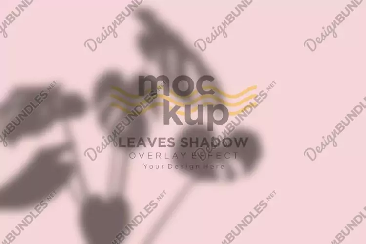 Leaves Shadow Overlay Effect Mockup
