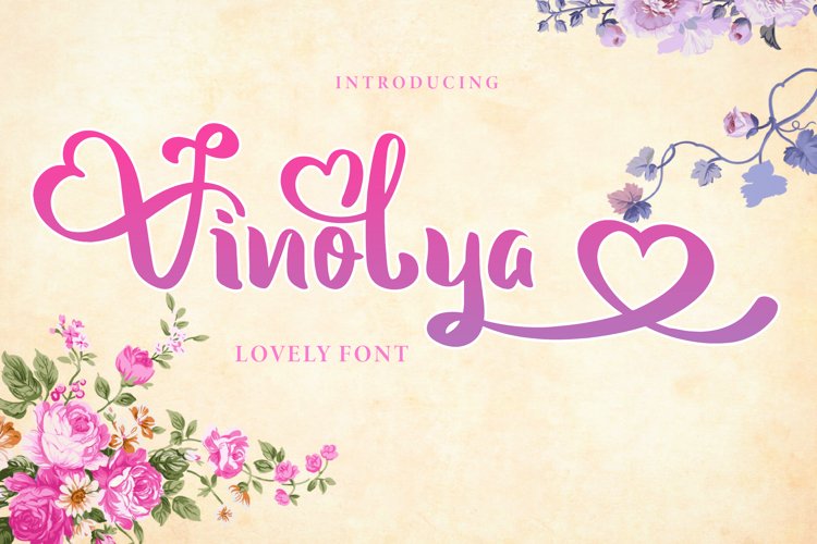 Vinolya - A Lovely Font example image 1