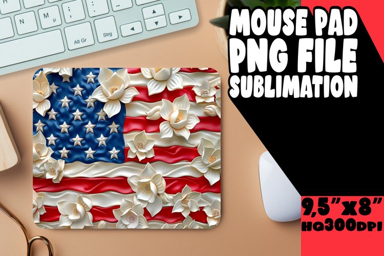 Patriotic Spirit Dynamic Patriotism American Glory Mouse Mat