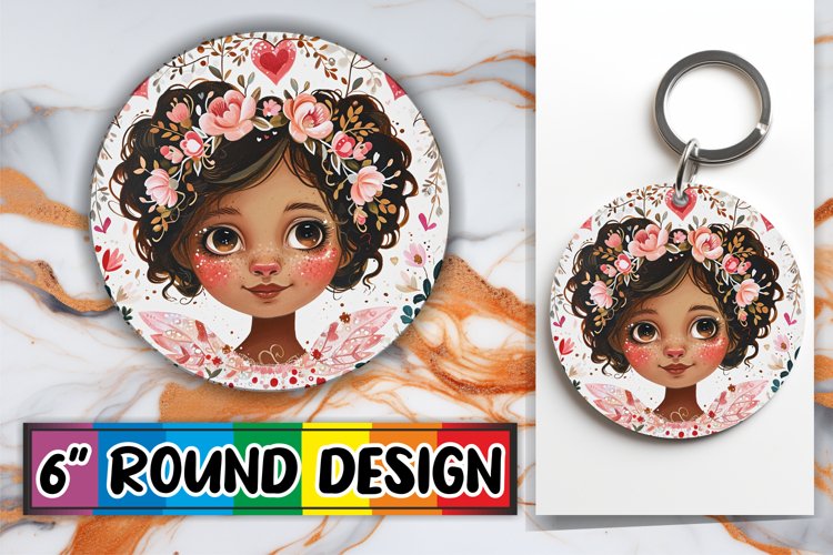 Lovely Valentines Delight: Sublimation Design Round