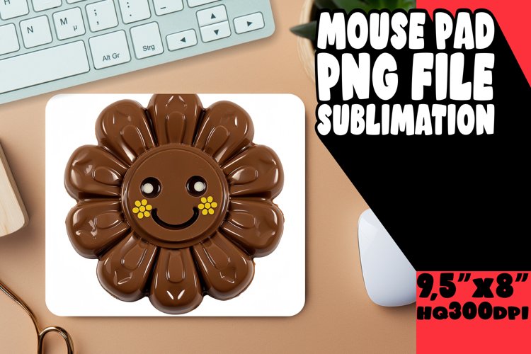 Vintage Blossom Bliss: Mouse Pad Designs PNG