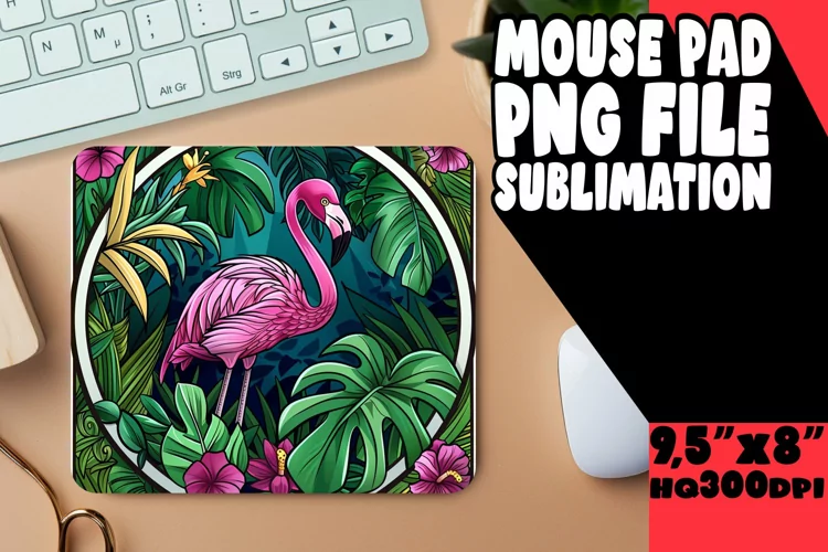 Paradise Perfection Flamingo Mouse Pads