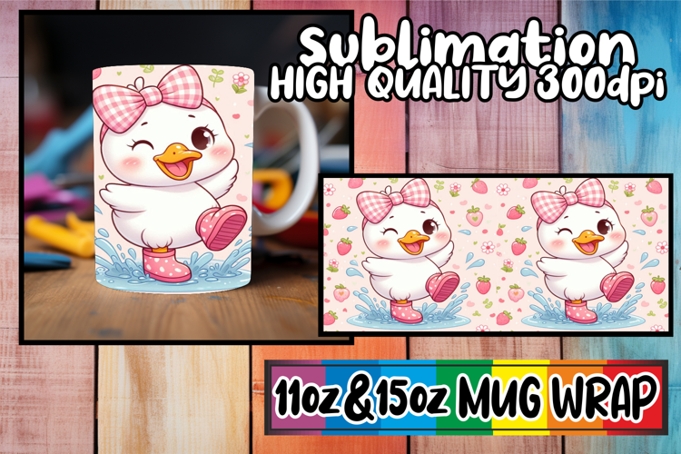 Timeless joys sublimation print wrap, Cute Goose
