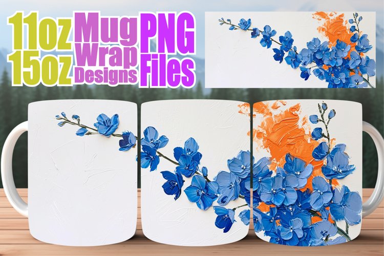 Blossom Beauty Cup: Vibrant Spring Sublimation example image 1