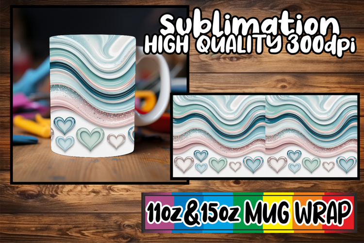 Joyful thoughts sublimation print wrap, Pattern