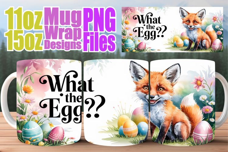 Bright beginnings sublimation mug wrap, Easter