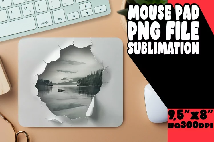 Rustic Retreat 3D Mousepad Sublimation