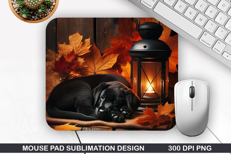 Halloween Dog Mouse Pad Sublimation, Halloween Mouse Pad PNG