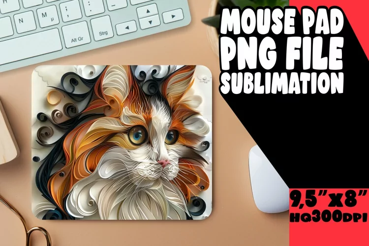 Purrfection 3D Mouse Pad - Cat Lover