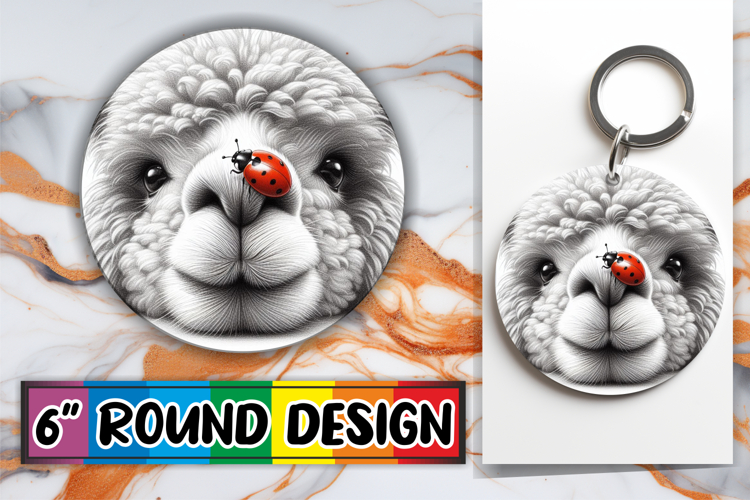 Joyful Circle Car Coaster Design PNG, Cute Animals