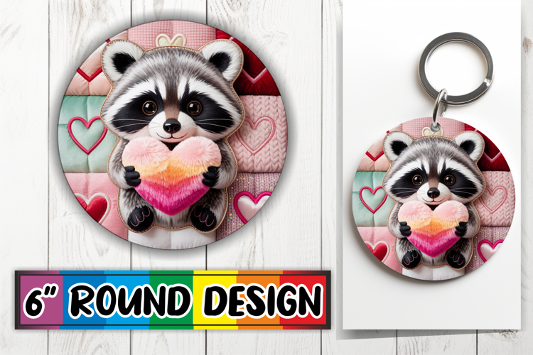 Joyful Ornaments Round Style, Valenines Animals