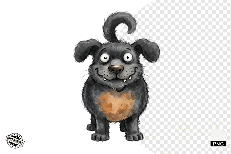 Quirky Zombie Dogs Clipart