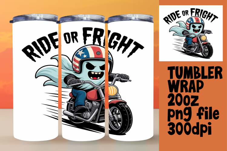 Trendy 20oz Tumbler Wrap File , Funny Ghost