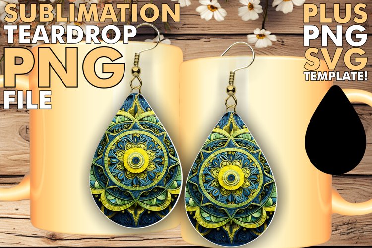 Sublimation-Ready Earring Patterns example image 1