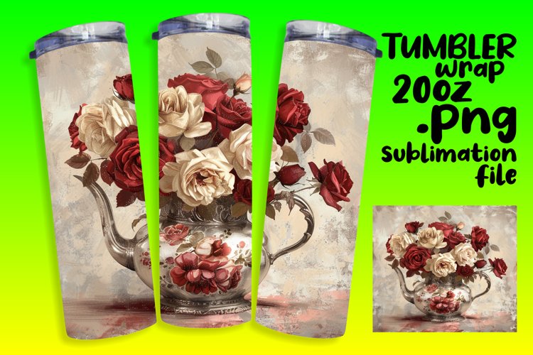 Spring Blossom 20oz Tumbler Wrap: Watercolor Symphony