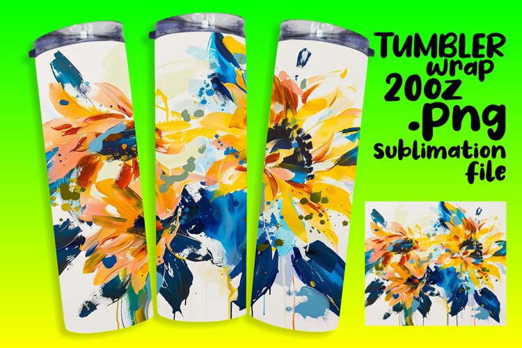 Pastel Petal Parade 20oz Tumbler Wrap Design example image 1