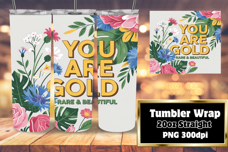 FASHIONABLE 20oz Tumbler Design for Any Occasion , Flower Qu