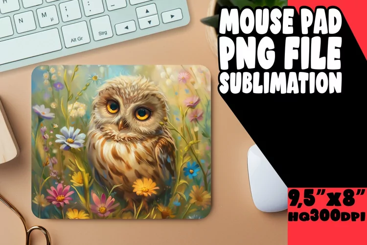 Whimsical Forest Owl Mouse Pad Series