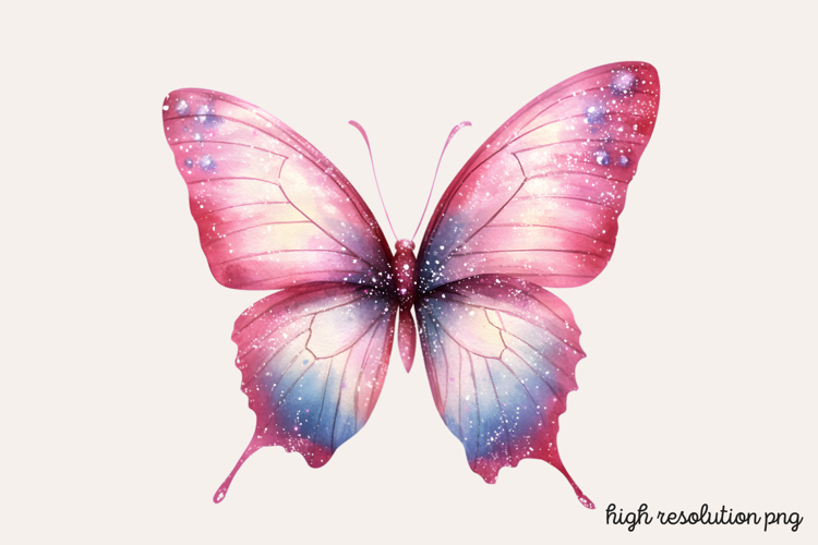 Pink Butterfly Clipart Image 9