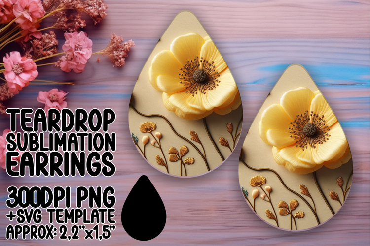 Artistic Teardrop Design for DIY , 3D Flower