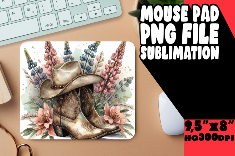 BRIGHT MOUSE PAD SUBLIMATION ART, Western