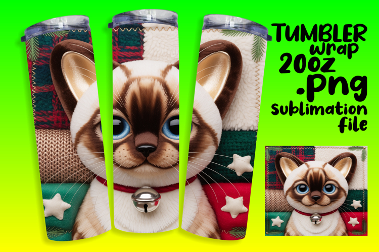 20oz Tumbler Graphic for Sublimation , Holiday Pets