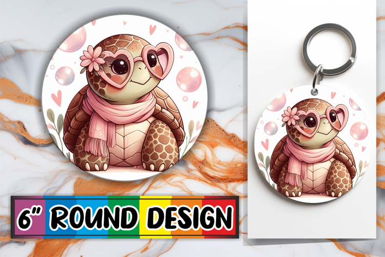 Cozy Circle Designs for Cars, Turtle