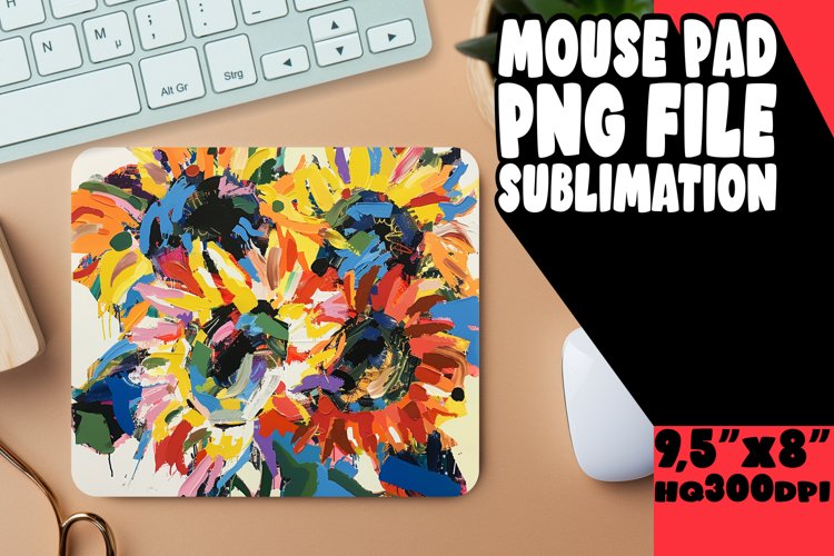 Radiant Springtime Bloom Mouse Pad Sublimation example image 1