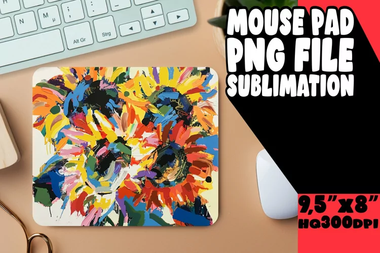 Radiant Springtime Bloom Mouse Pad Sublimation