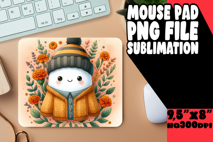 LUMINOUS MOUSE PAD CREATIVE PNG, Cute Ghost