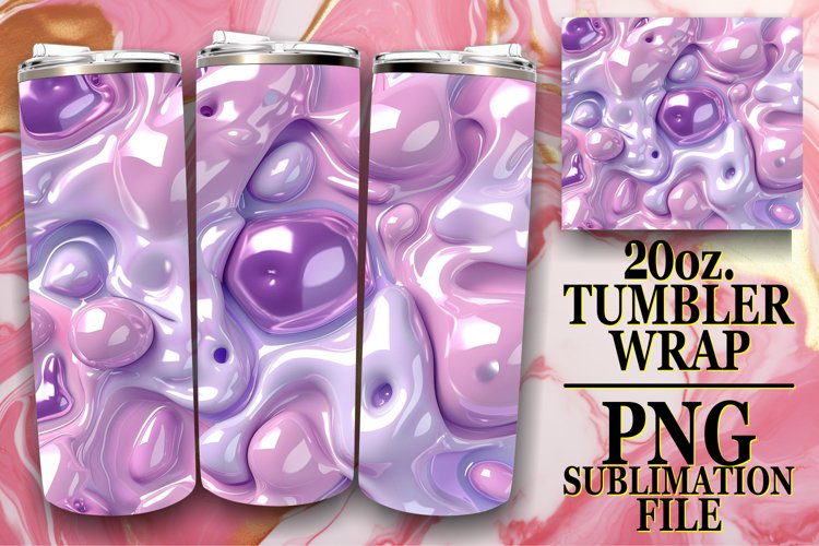 Creative 3D Inflated Tumbler Art Collection