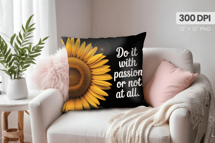 Inspirational Quotes Pillow PNG Motivational PNG Sublimation