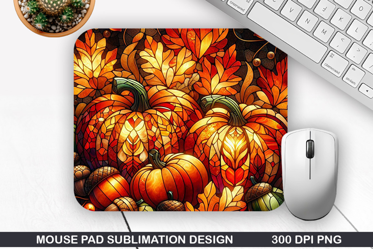 Pumpkin Mouse Pad Sublimation, Halloween Mouse Pad PNG