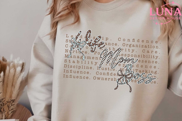 Mom Wife Boss png, Mom png, leopard mama png, Funny Saying