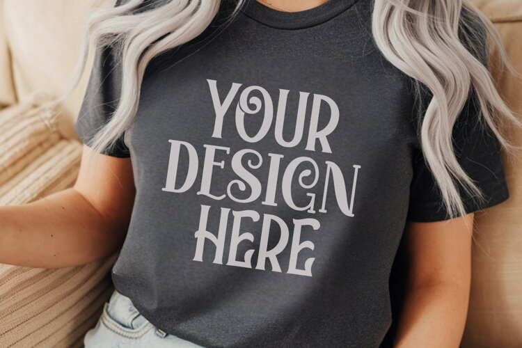 Pepper Comfort Colors 1717 Christmas Mockup, CC 1717 example image 1