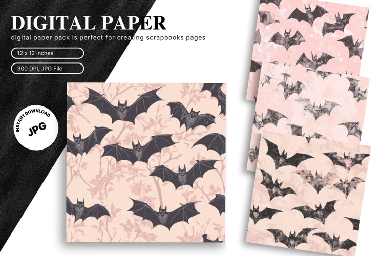Bat Pattern Halloween Background Scare Horror Wallpaper_73