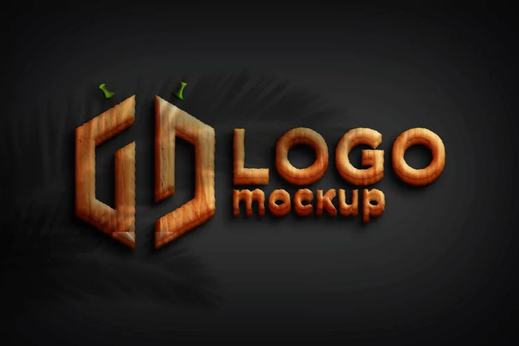 Pumpkin Logo Mockup Template