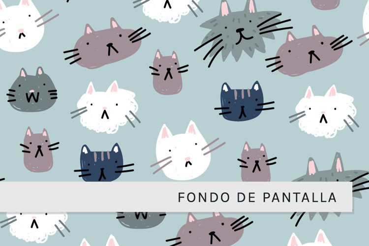 Fondo de Pantalla de Garabatos Gatunos example image 1
