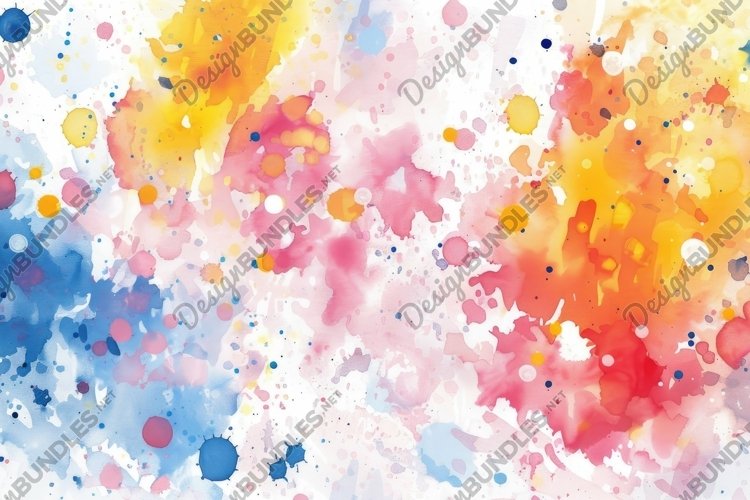 Abstract Bold Watercolor Splash Background Wallpaper example image 1