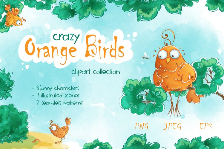 Crazy Orange Birds example image 1