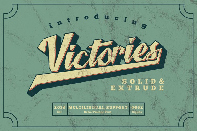 Victories Vintage Font example image 1
