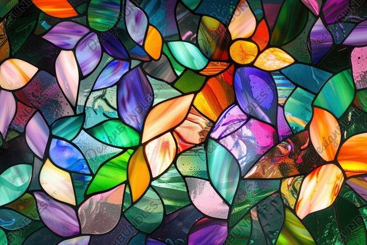 Stained Glass Texture Image 14