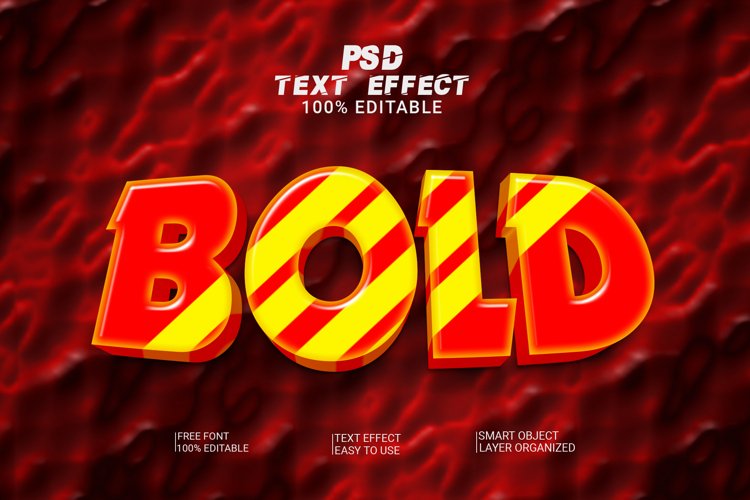 Bold 3d Editable Text Effect Style (2235390)