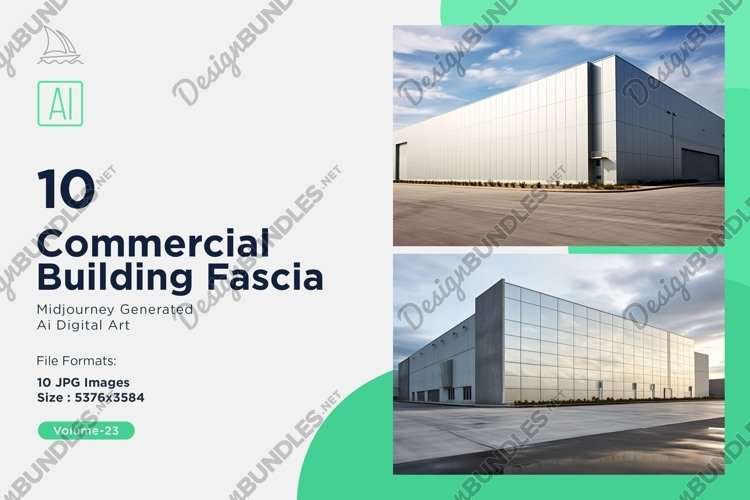 Commercial Building Fascia 10 Set V - 23