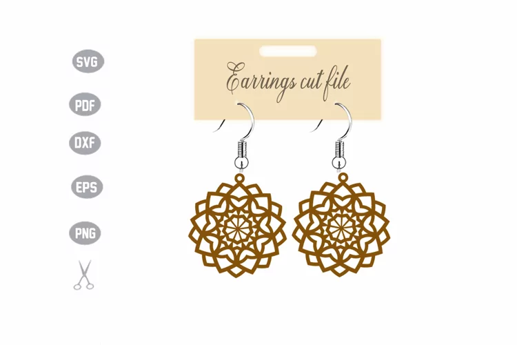 Earrings Template SVG